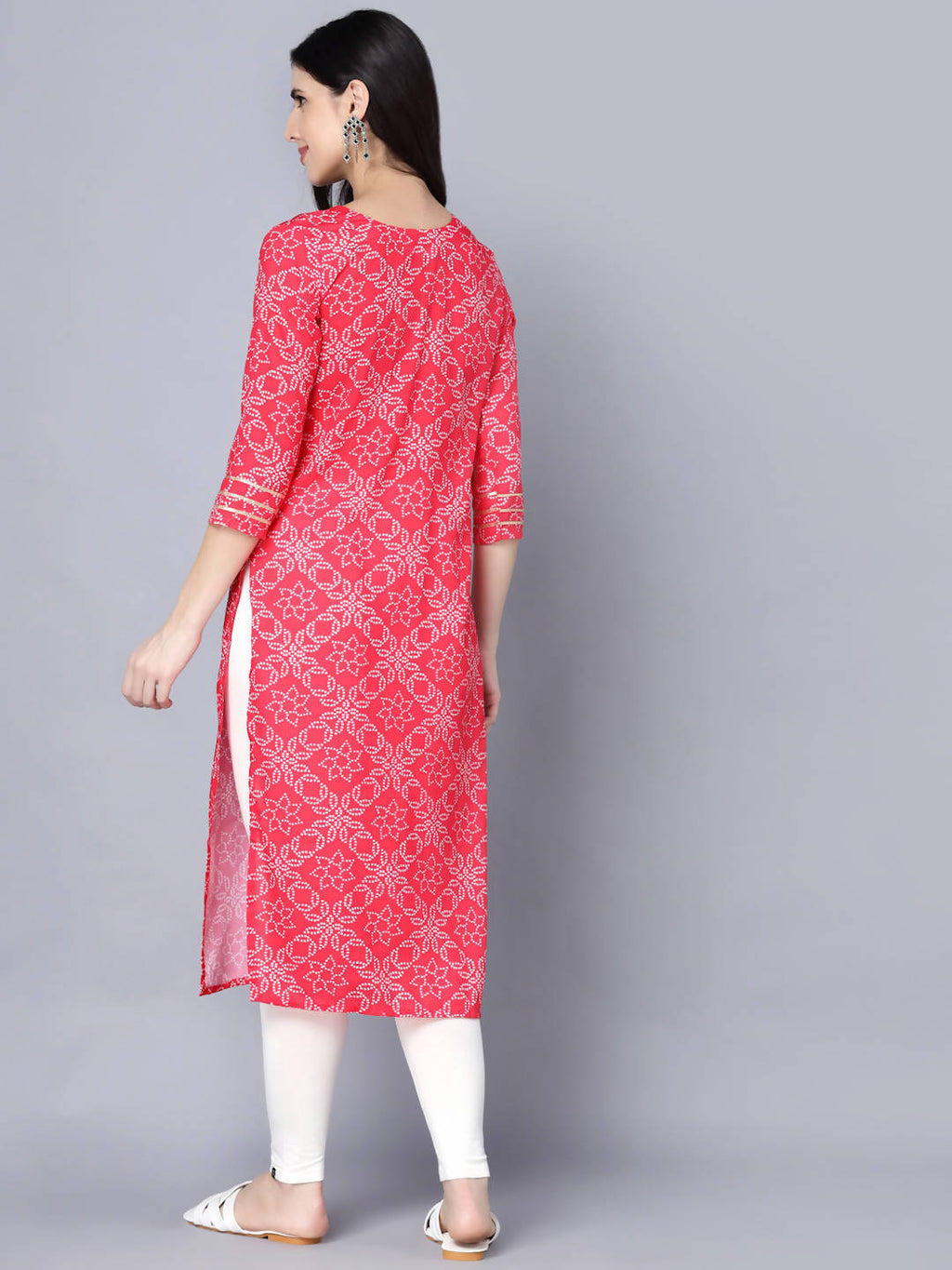 Myshka Women Pink Floral Printed Kurta - Distacart