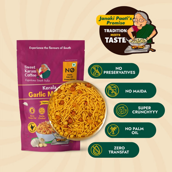 Sweet Karam Coffee Kerala Garlic Mixture - Distacart