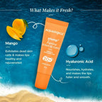 Aqualogica Coral Slush Plump+ Luscious Tinted Lip Balm with Mango and Hyaluronic Acid, SPF 20+