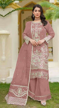 Anaita Brown Fox Georgette Stitched Suit with Embroidery Sequins - Distacart