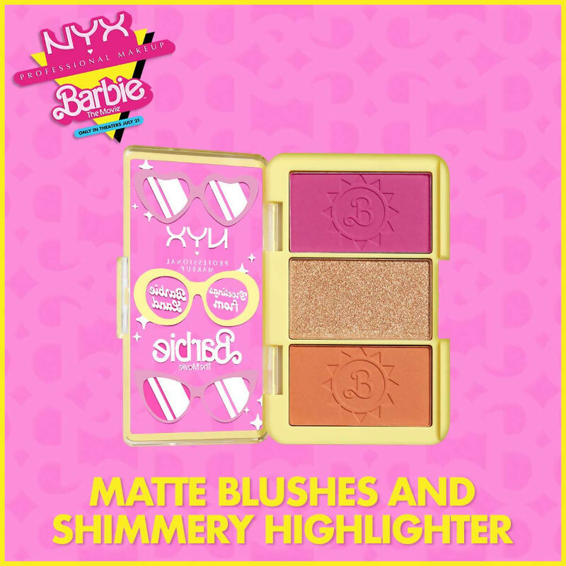 NYX Professional Makeup Barbie On The Go Cheek Palette