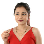 AanyaCentric Gold-plated Mangalsutra & Ring Set - Distacart