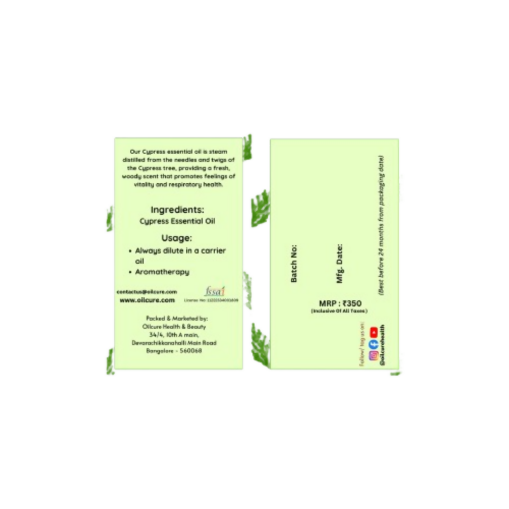 Oilcure Cypress Essential Oil