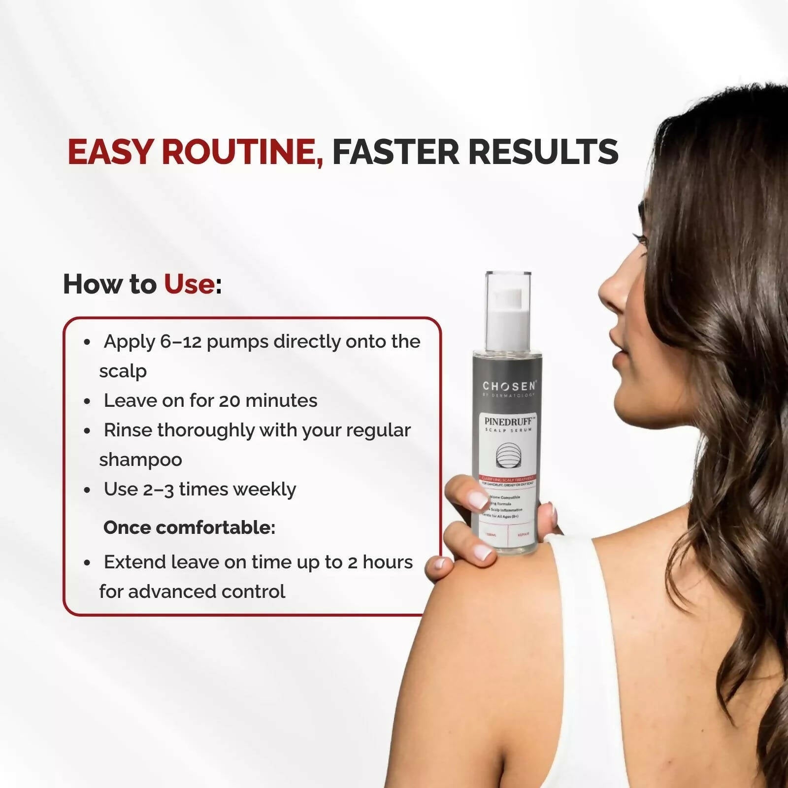 Chosen Pinedruff Scalp Serum Best Dandruff Control Treatment Solution With Pycnogenol
