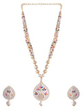 VOJ Women White Color stainless steel Jewellery Set - Distacart