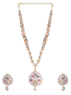 VOJ Women White Color stainless steel Jewellery Set - Distacart