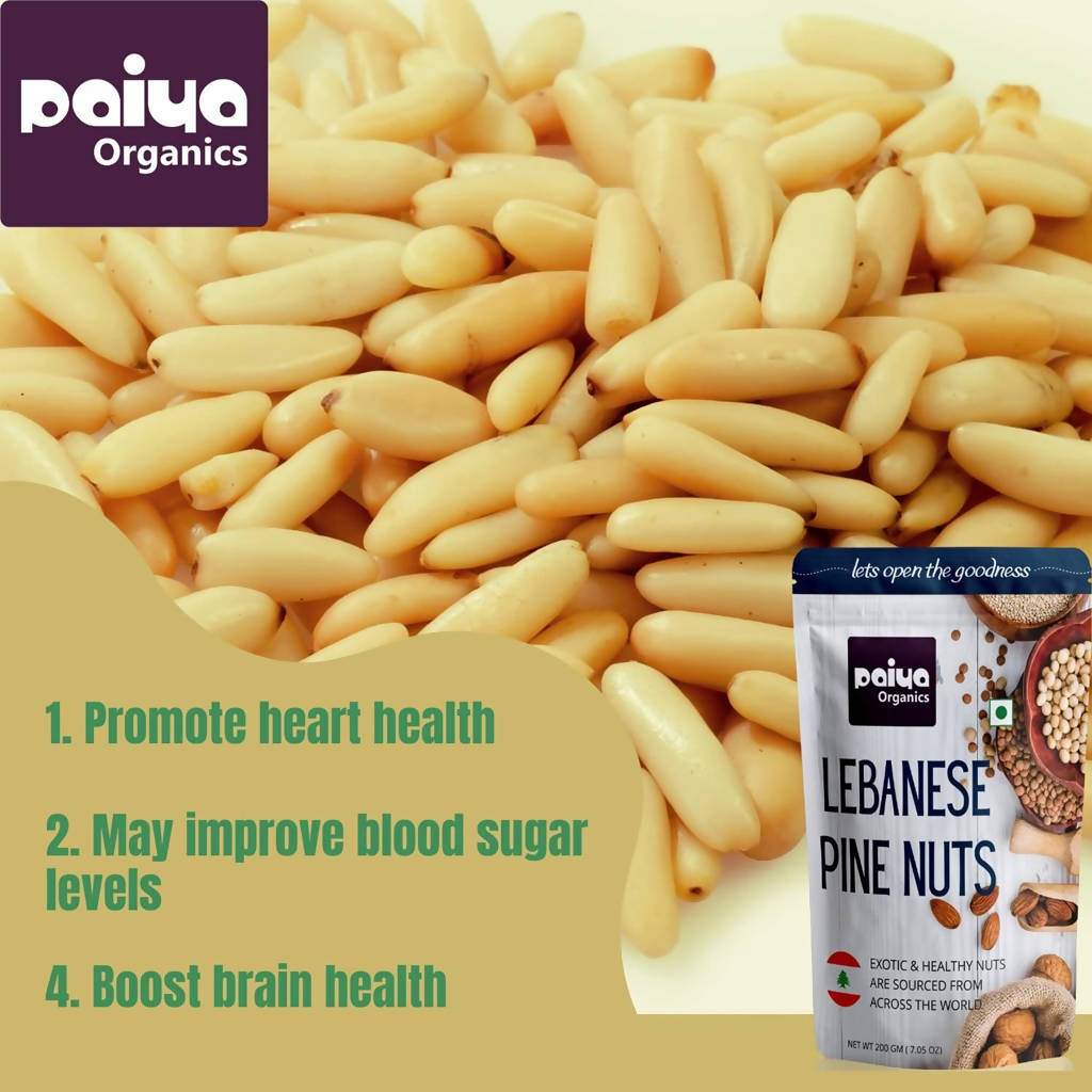 Paiya Organics Lebanese Pine Nuts - Distacart