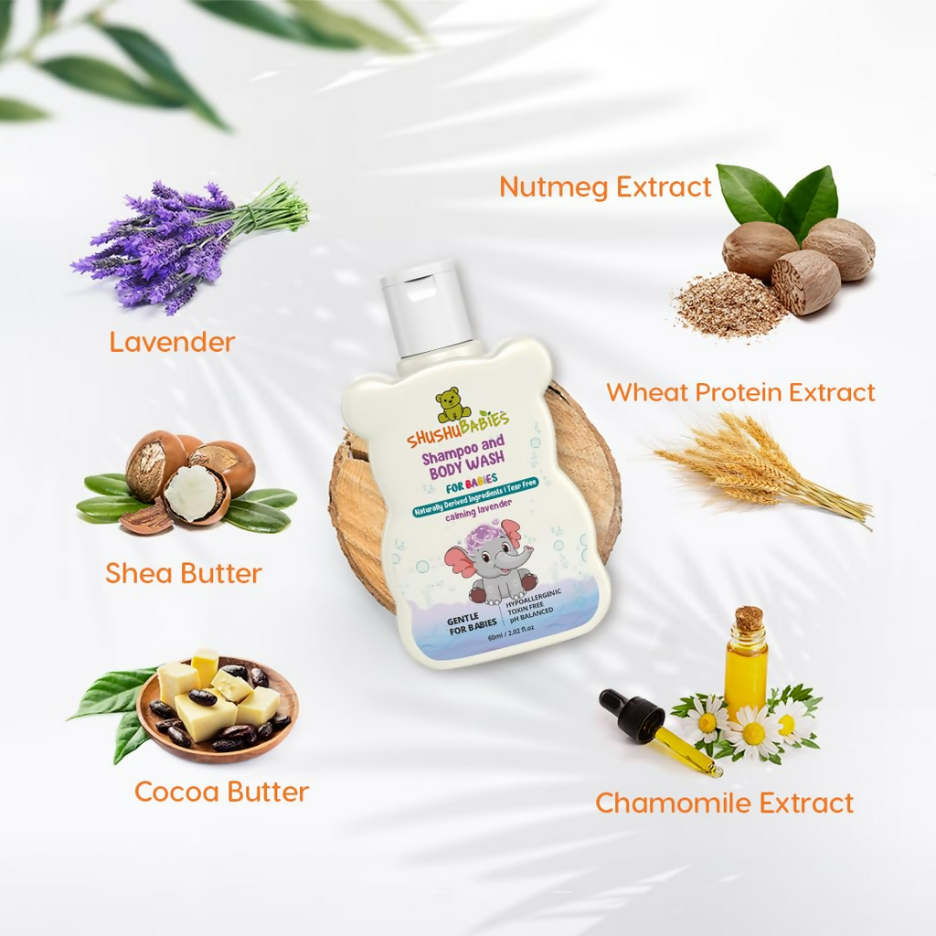 ShuShu Babies Calming Lavender Shampoo & Body Wash (under 0-3 Years Baby) - Distacart
