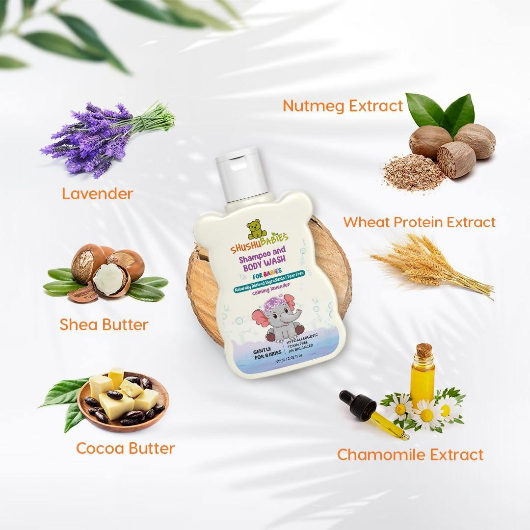 ShuShu Babies Calming Lavender Shampoo & Body Wash (under 0-3 Years Baby) - Distacart