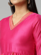 Ahalyaa Womens Pink Crepe Printed Dress - Distacart