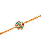 Designer kundan Rakhi - Ruby Raang - Distacart