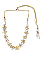 Gold-Toned White Brass Gold-Plated Necklace - Ruby Raang - Distacart