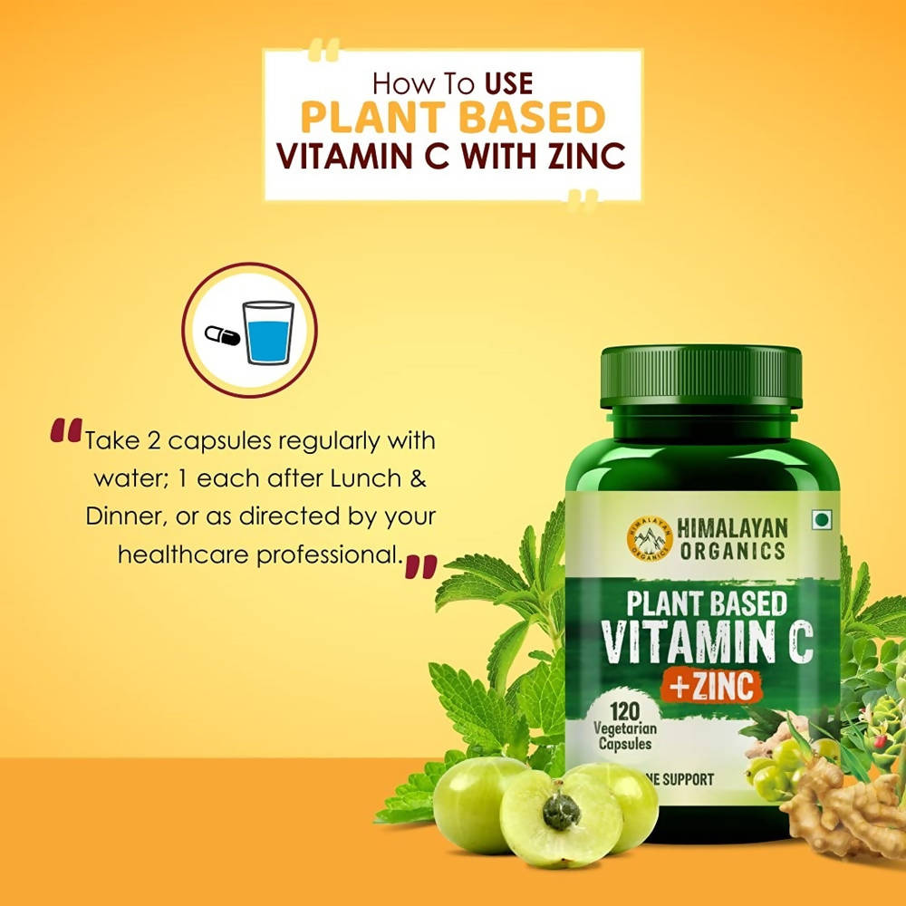 Himalayan Plant Based Vitamin C + Zinc Double ImmunHimalayan Organics Plant Based Vitamin C + Zinc Double Immune Support: 120 Vegetarian Capsulese Support: 120 Vegetarian Capsules