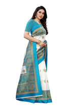 Vamika Rama Green Printed Art Silk Saree