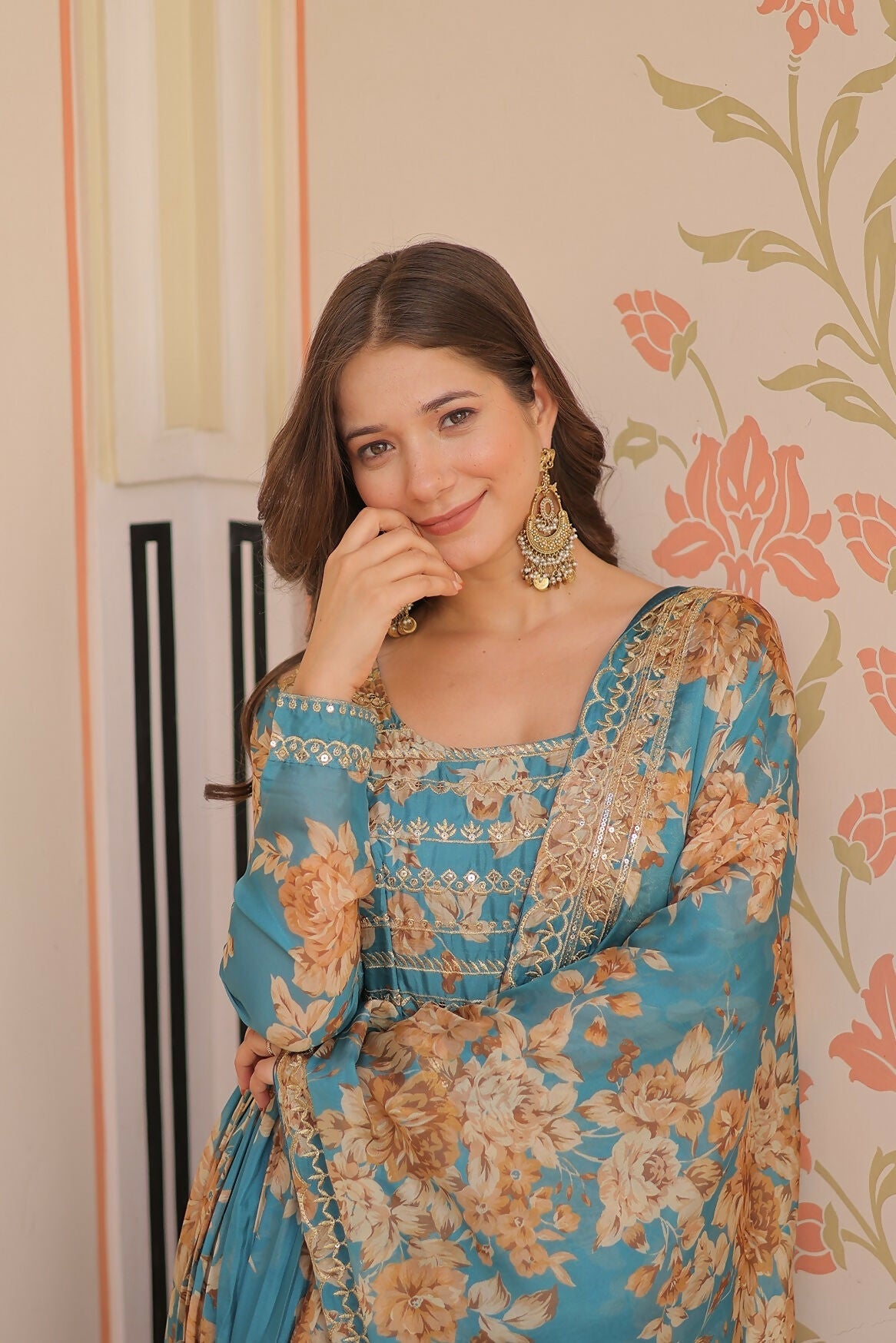 Joban Fashion Rama Silk Sequence Embroidery Work Kurta Set - Distacart