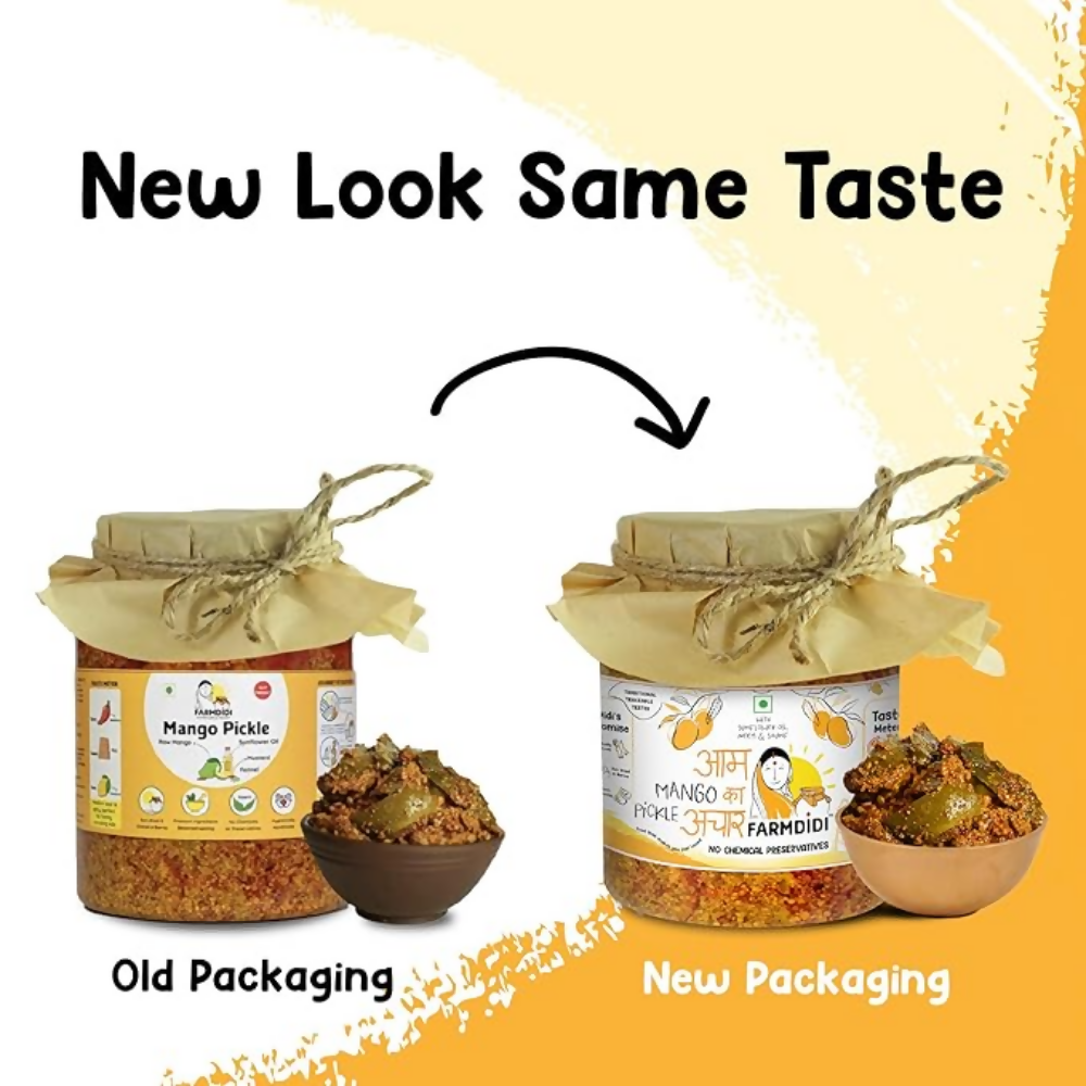 FarmDidi Mango Pickle - Tangy & Salty