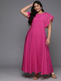 Ahalyaa Women's Traditional wear Ethnic Dress - Pink - Distacart