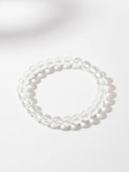 NVR White Crystal Beaded Bracelet for Men & Women - Distacart