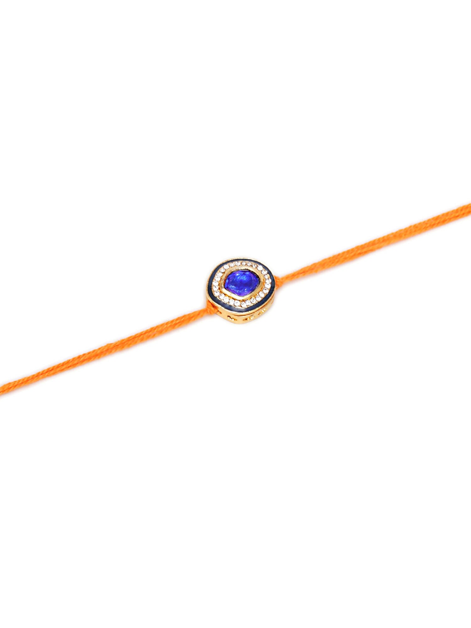 Designer kundan Rakhi - Ruby Raang - Distacart