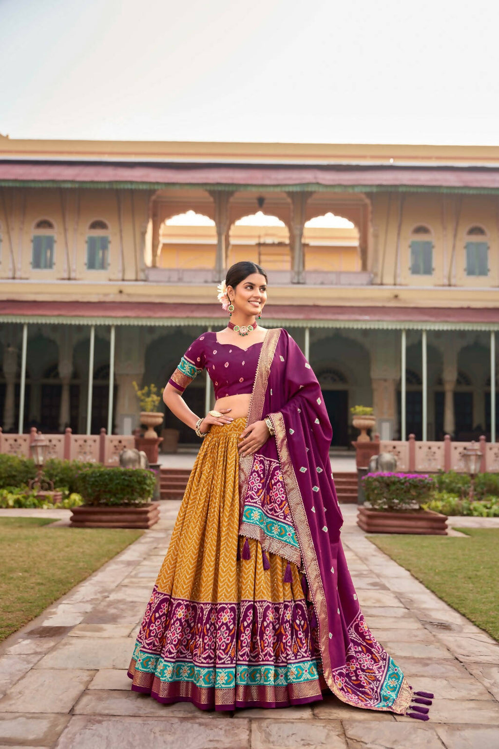 Designer Lehenga Choli for Women Indian Wedding Lehenga Choli by Infinity Export - Mustard