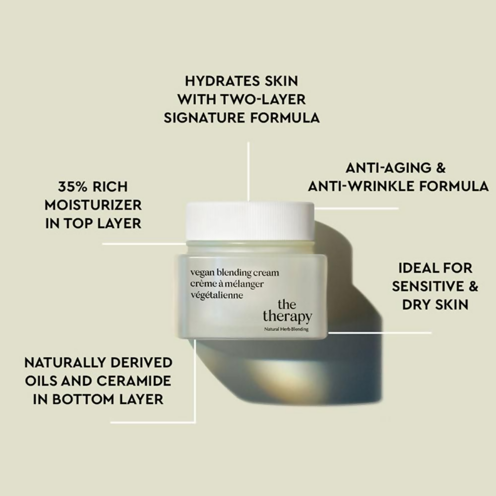 The Face Shop The Therapy Vegan Blending Cream Organic & Vegan 2 In 1 Gel & Cream