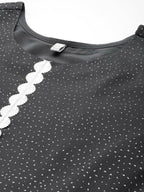 Ahalyaa Women's Traditional wear Kurta Set - Grey