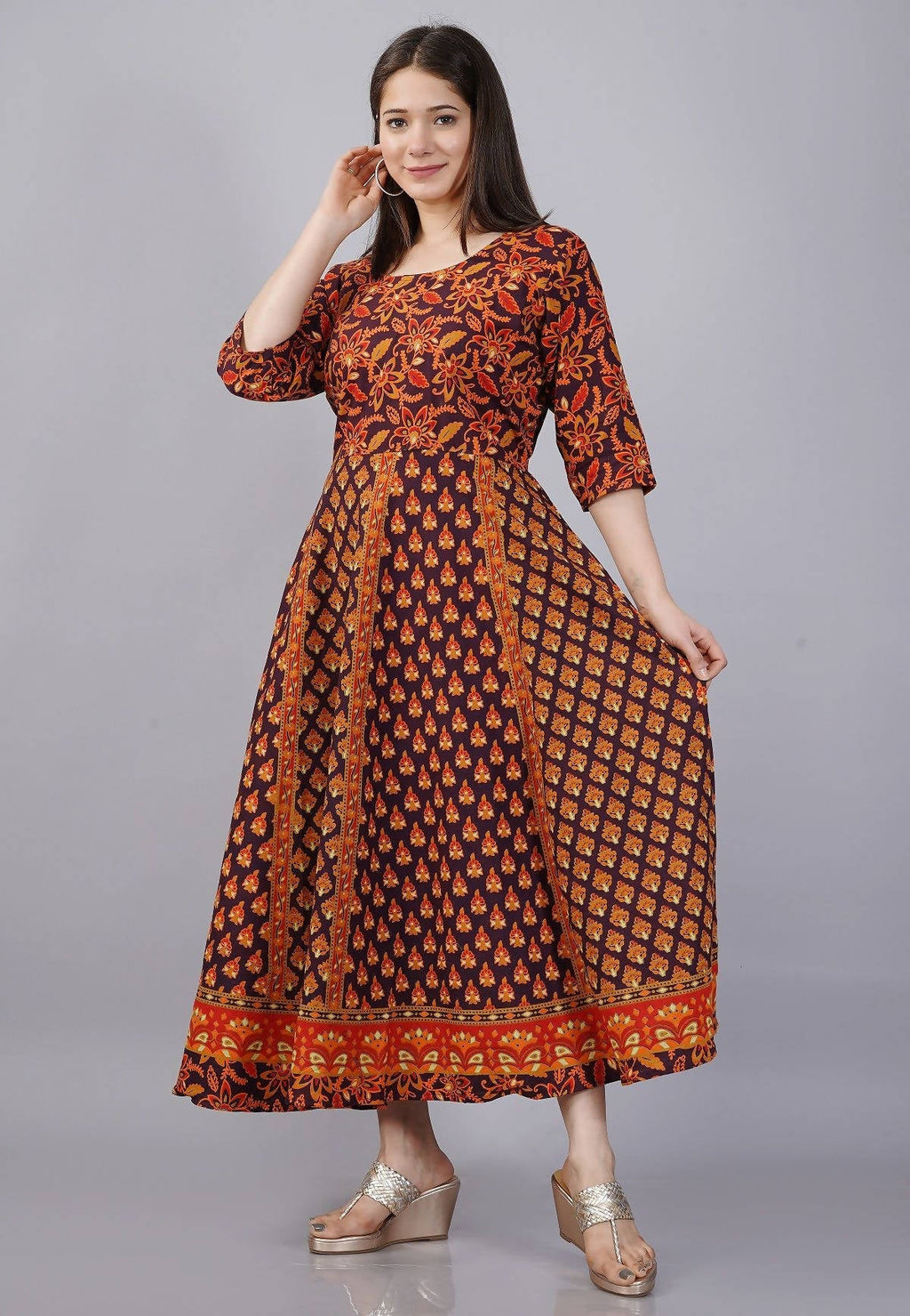 Vamika Multicolor Cotton Printed Party/Casual Wear Kurti (GAM28K)