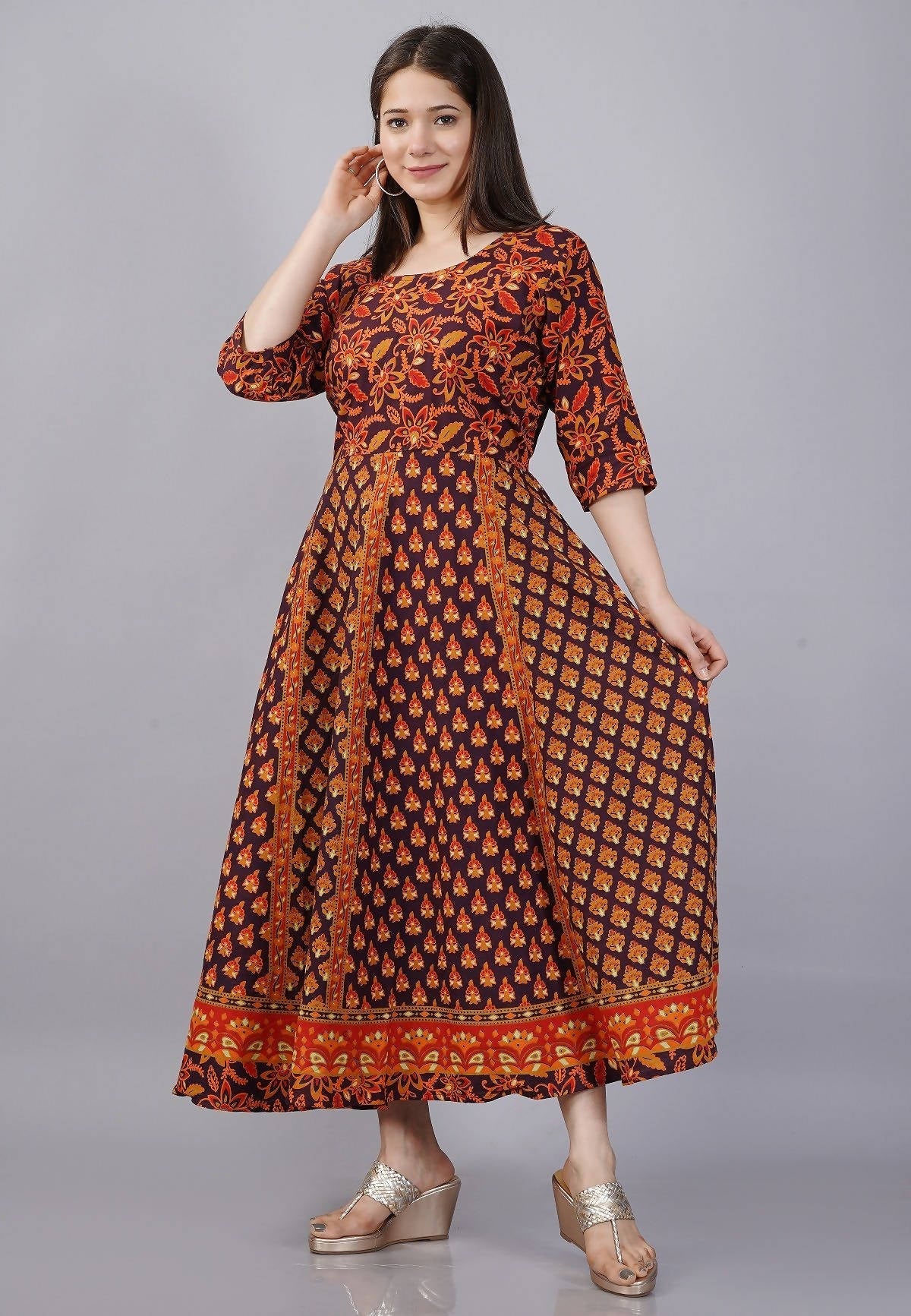 Vamika Multicolor Cotton Printed Party/Casual Wear Kurti (GAM28K)