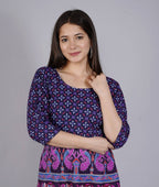 Vamika Multicolor Cotton Printed Party/Casual Wear Kurti (GAM19K)