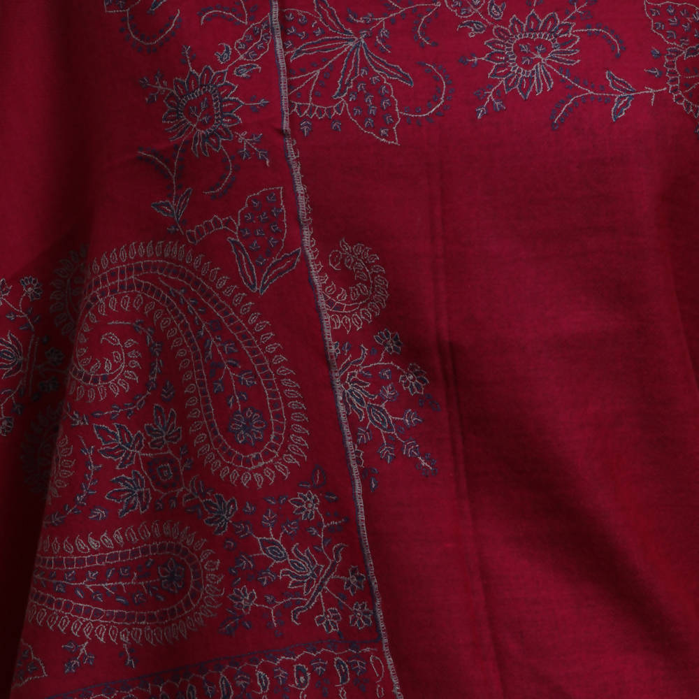 Nizalia Handmade Sozni Work Pashmina