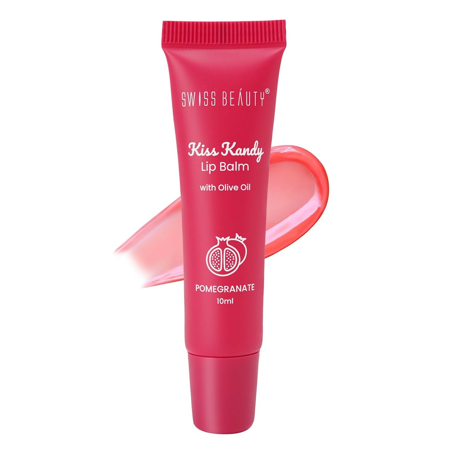 Swiss Beauty Kiss Kandy Lip Balm with Olive Oil - Pomegranate