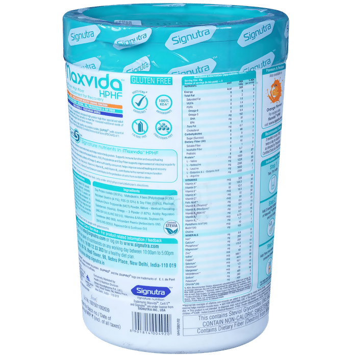 Maxvida HPHF High Protein High Fibre Supplement Powder For Recovery - Distacart