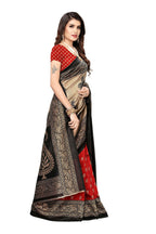 Vamika Red Printed Art Silk Saree