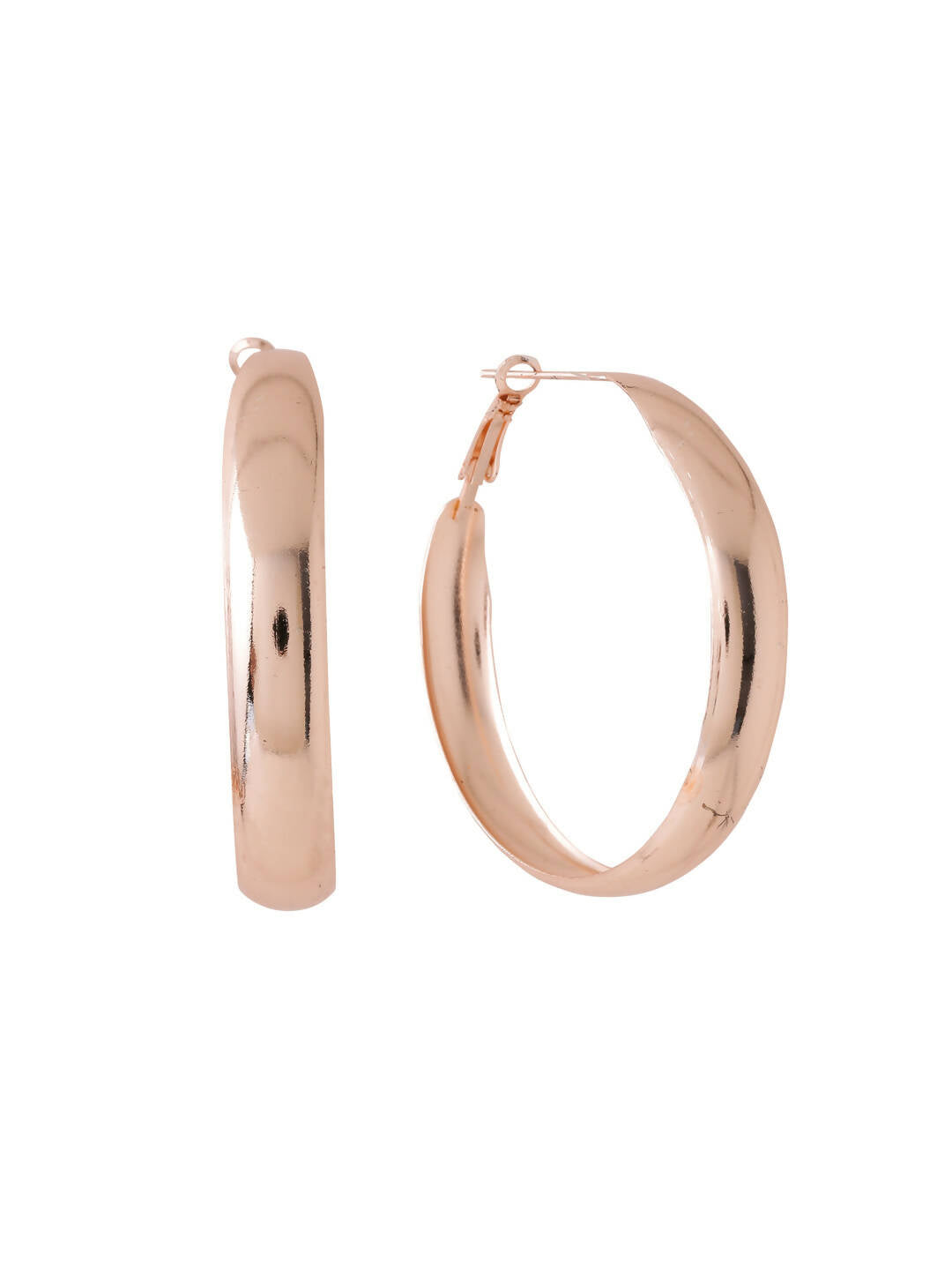 NVR Women Gold Plated Hoop Earrings - Distacart