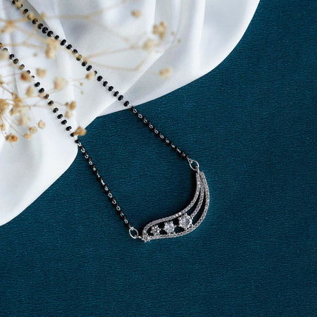 Joban Fashion Women White Ad Mangalsutra