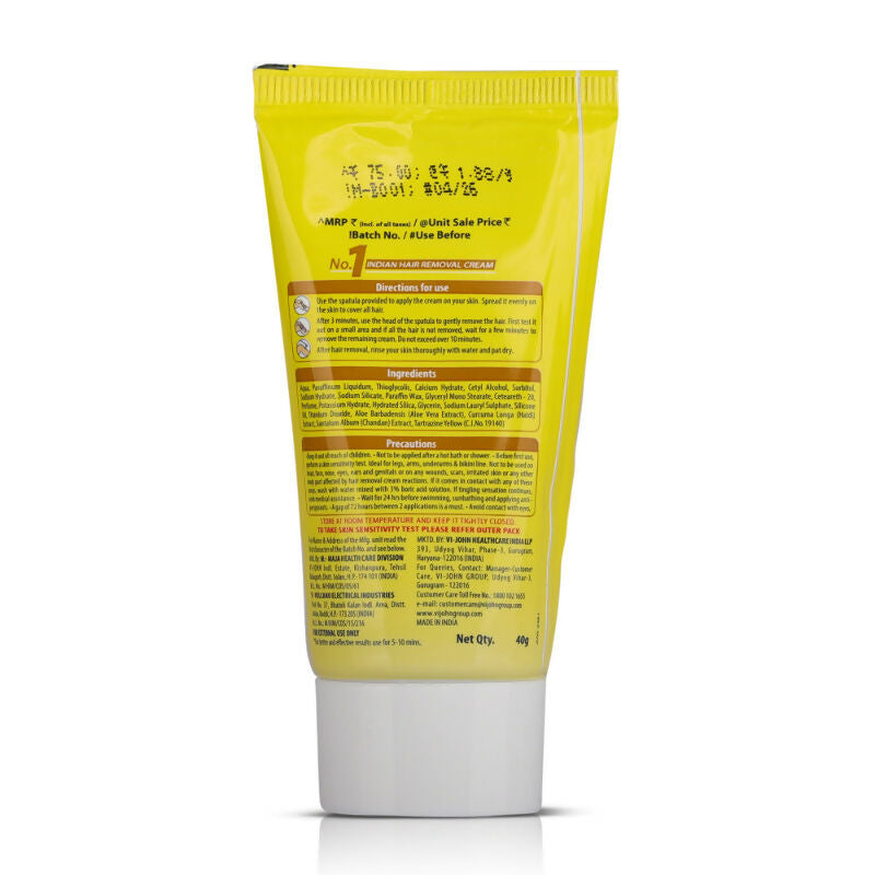 VI-JOHN Women Feather Touch Haldi & Chandan Hair Removal Cream for Women For Normal Skin, Suitable for Legs, Underarms, Bikini Line, Arms - Distacart