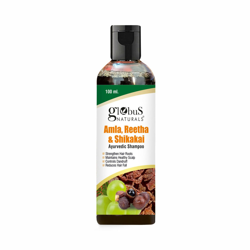 Globus Naturals Amla Reetha Shikakai Shampoo