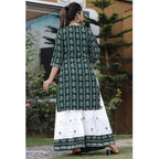 Vamika Green Kurti With Skirt Suit