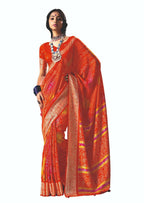 Joban Fashion Vicitra Silk Multi Color Soft Fabric With Digital Print Saree