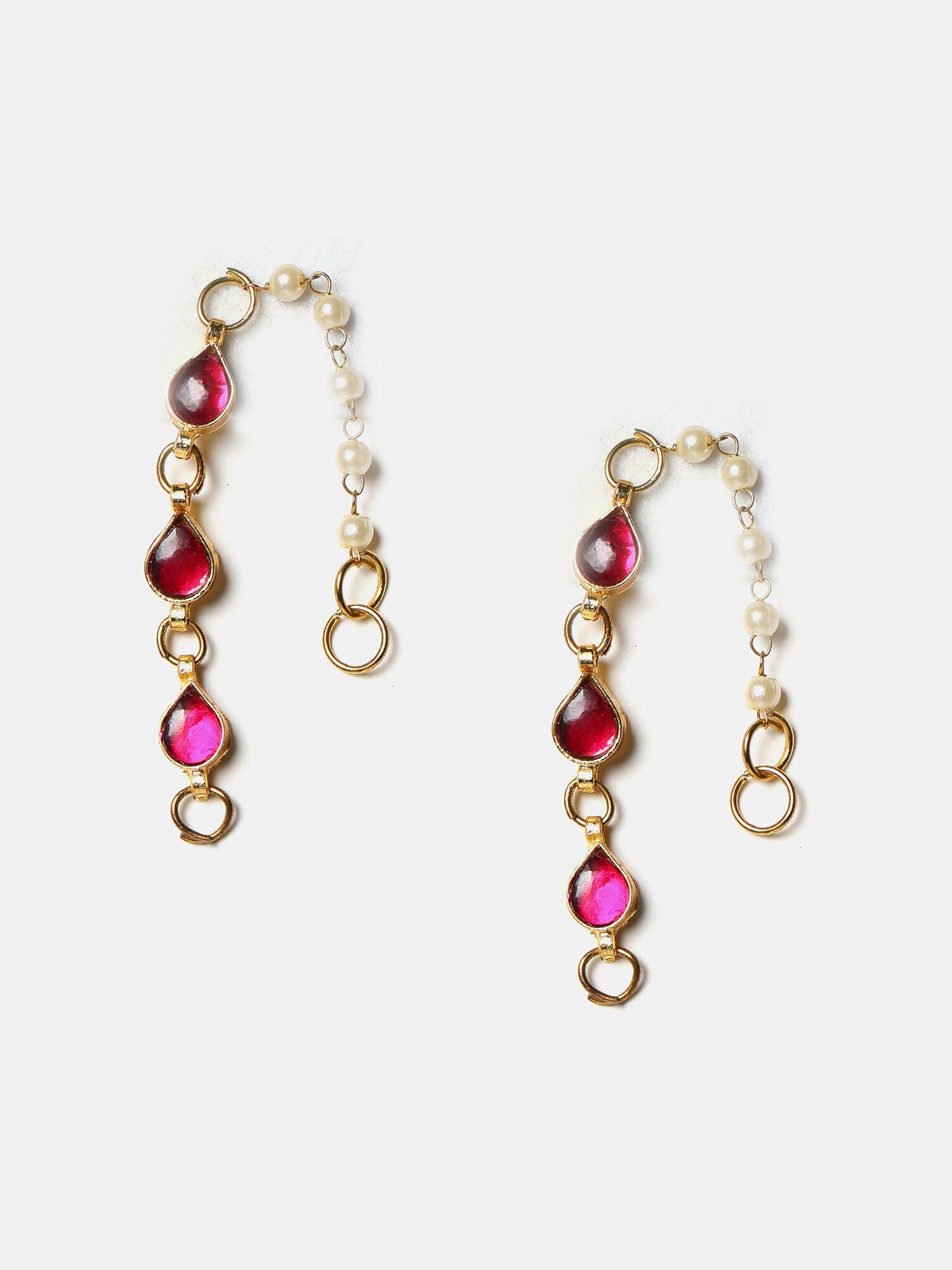 Ruby Raang Flower Earrings - Distacart