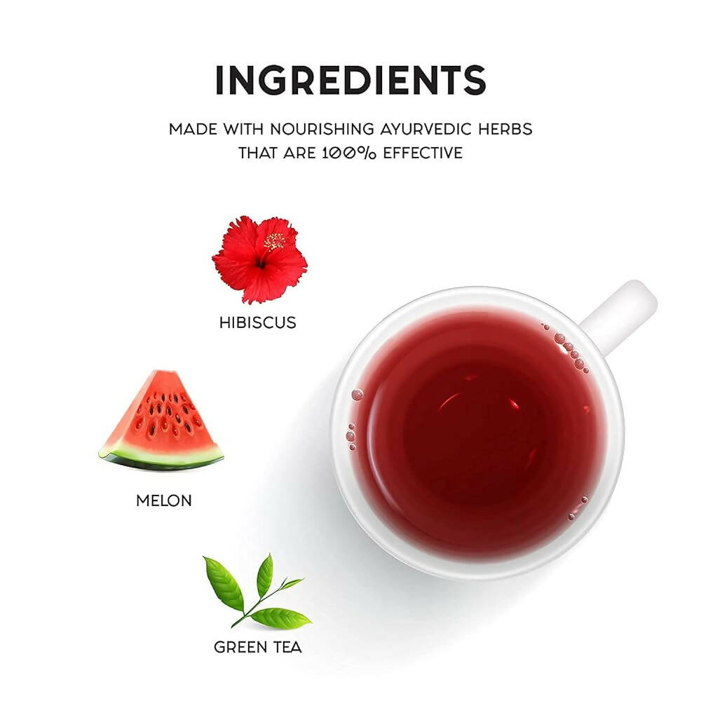 Care Hibiscus & Red Melon Sugar Free Green Tea Sachets - Distacart