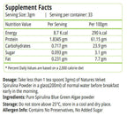 Nature's Velvet Spirulina Powder