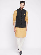 Even Apparels Men Black Nehru Jacket - Distacart