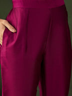 Sangria Woven Design Kurta & Trouser With Dupatta