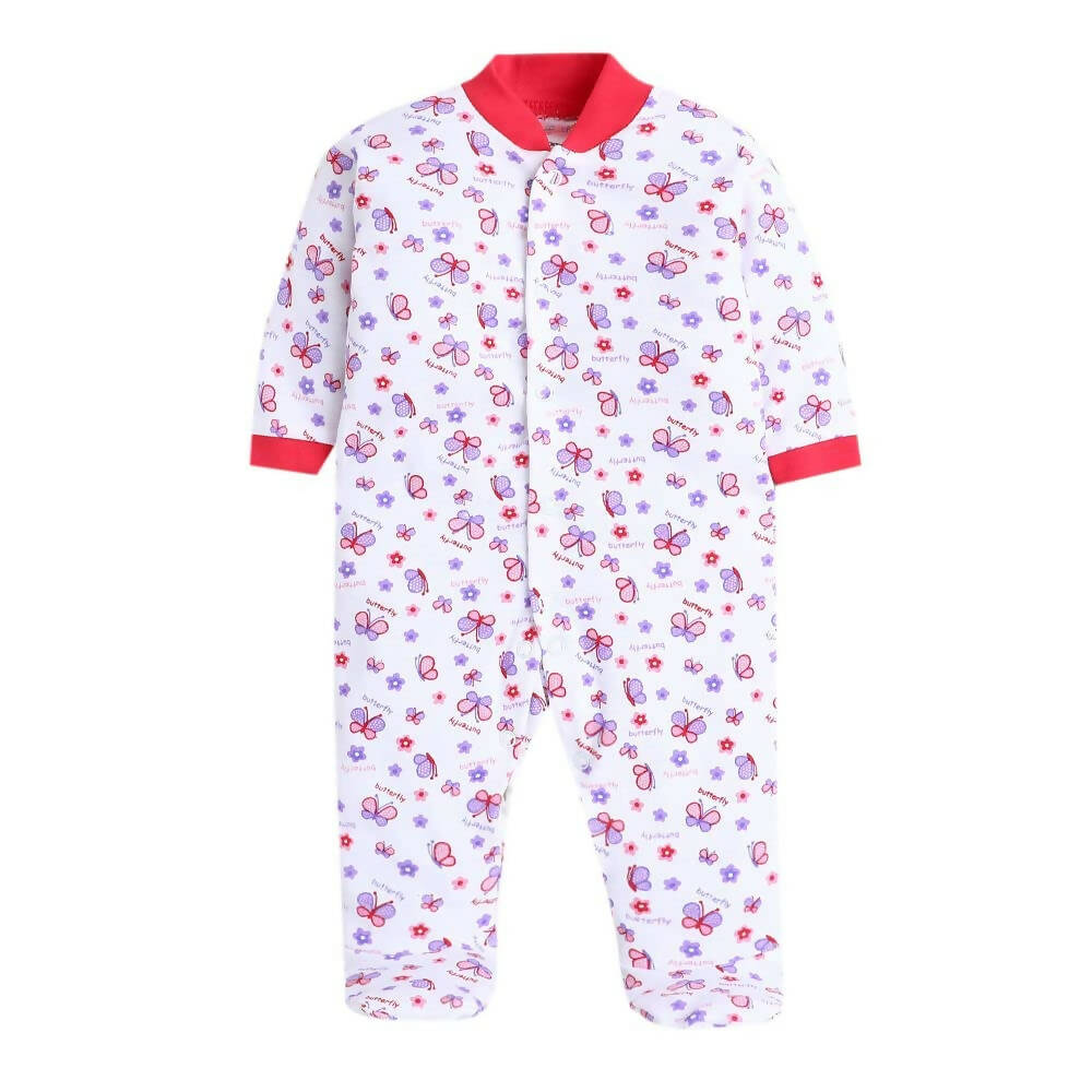 Daddy - G Rompers/Sleepsuits/Jumpsuit /Night Suits for New Born Babies - Purple