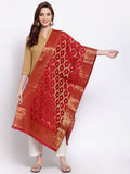 Myshka Women's Multi Cotton Silk Printed Casual Dupatta