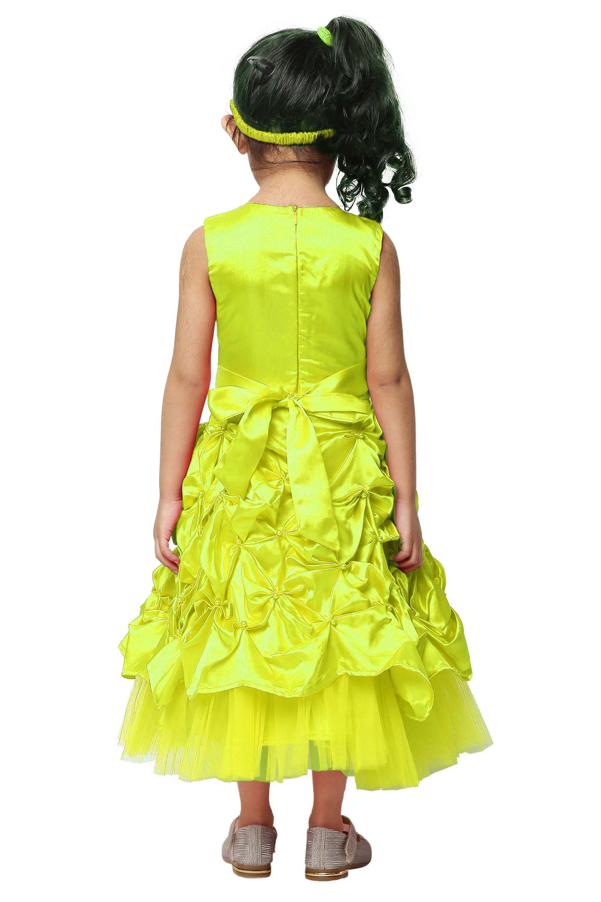 Asmaani Kids Party Wear Stylish Dresses, Perfect for Parties, Functions & Vacations - Yellow