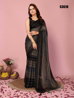 Attractive These Party Wear Ready To Wear Saree - Grey