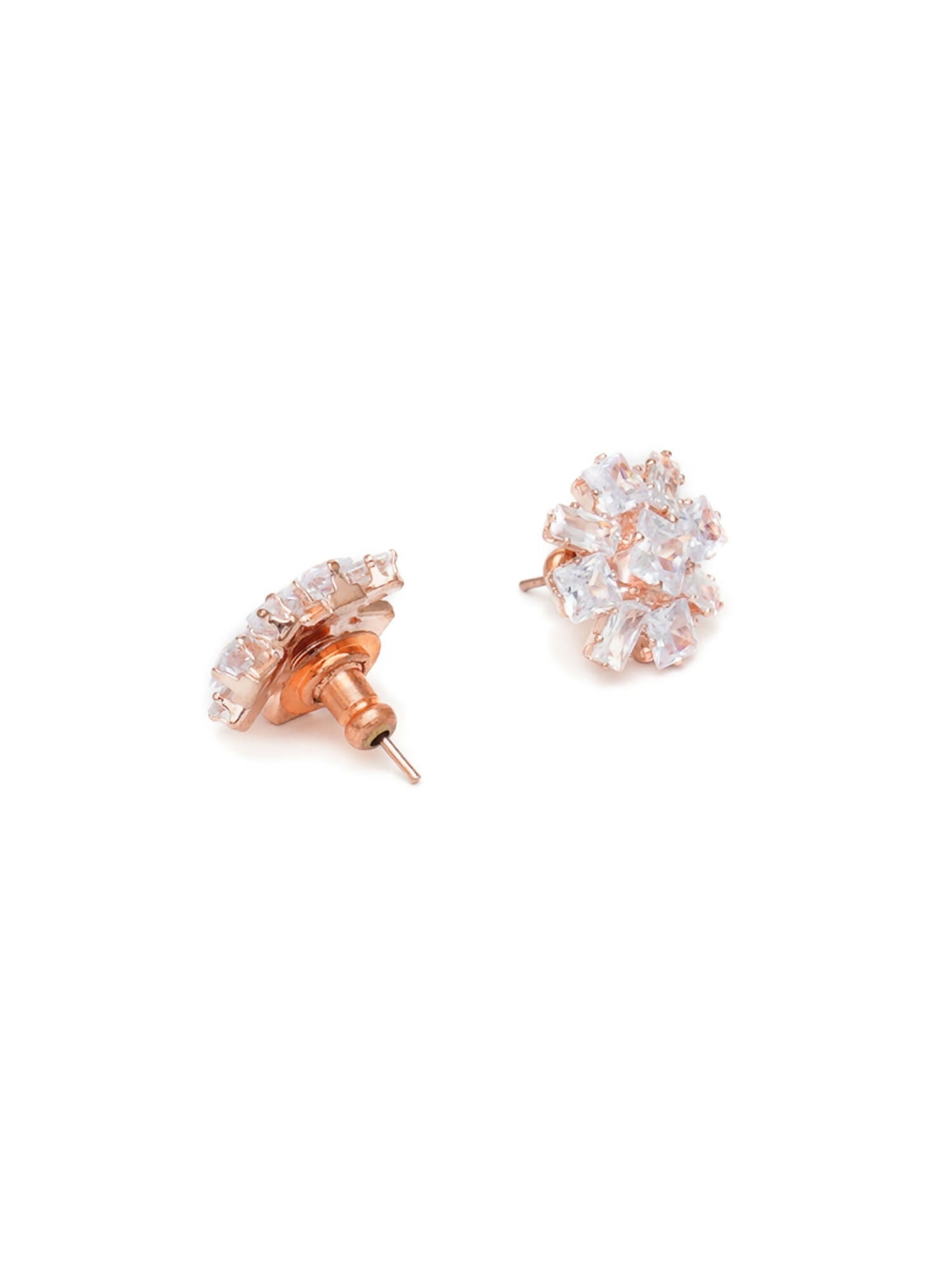 stone stud (Rose gold) - Ruby Raang - Distacart