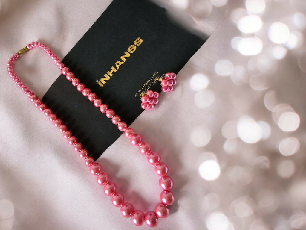 Inhanns Spectrum Everyday Pearl Sets - Single Strand - Pink